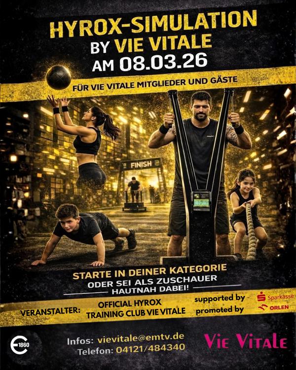 Vie Vitale im EMTV; Hyrox Hyrox; Simulation; Event